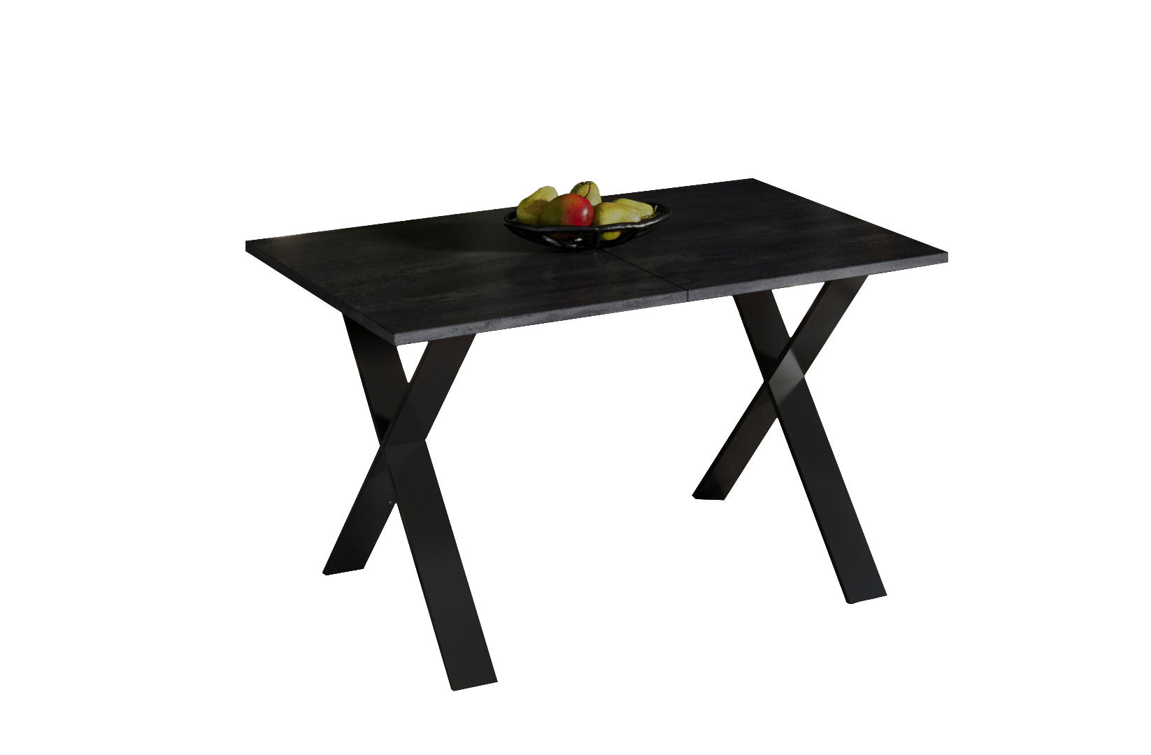 ESSTISCH Stol X ausziehbar bis 210 cm - Graphitfarben, Holzwerkstoff (130/80/75cm) - Endo-Moebel