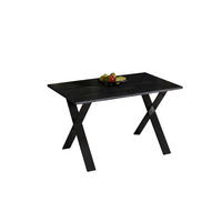 ESSTISCH Stol X ausziehbar bis 210 cm - Graphitfarben, Holzwerkstoff (130/80/75cm) - Endo-Moebel