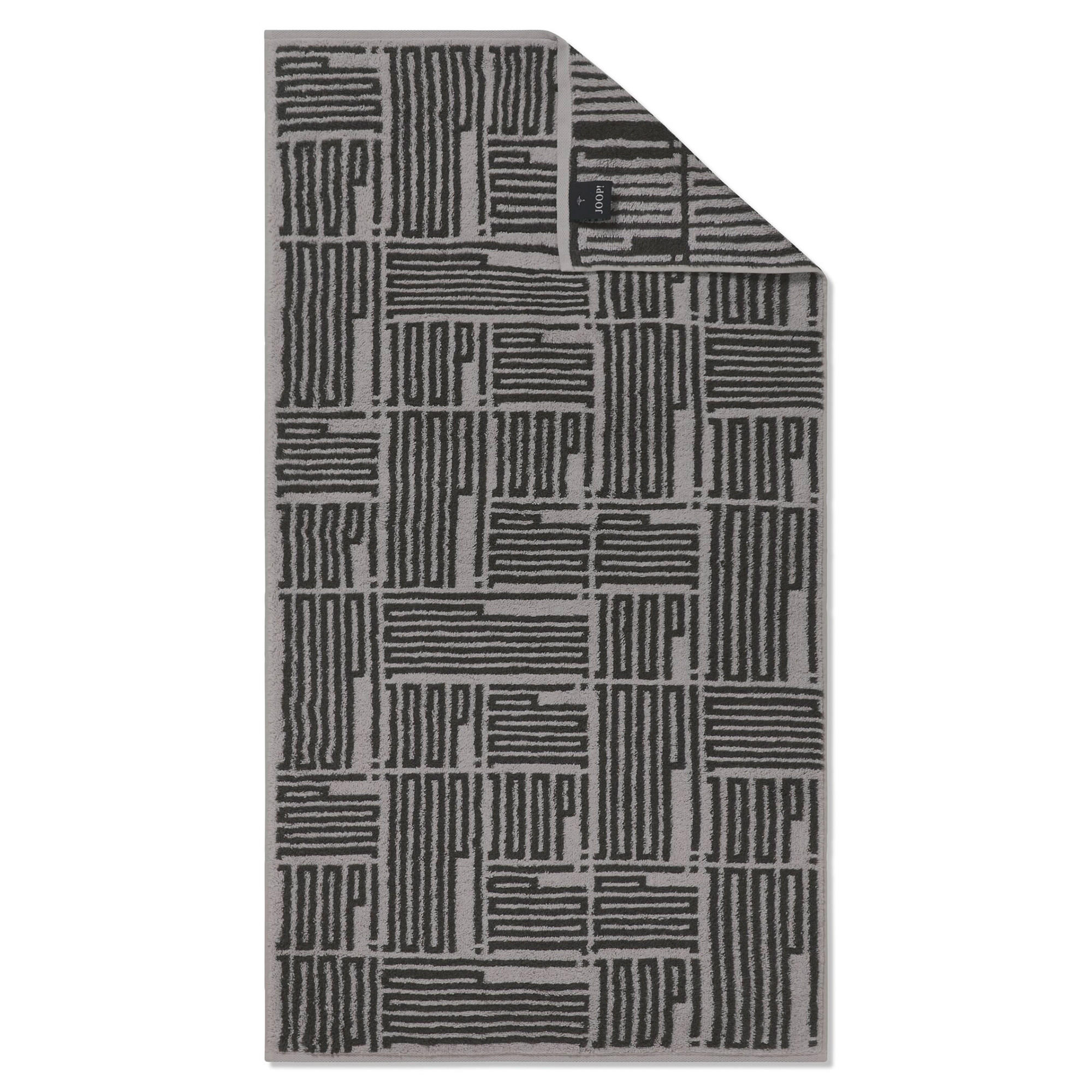 HANDTÜCHER BARS ALLOVER 1723 PLATIN - 77 - Grau, Textil (80/150cm) - Joop!