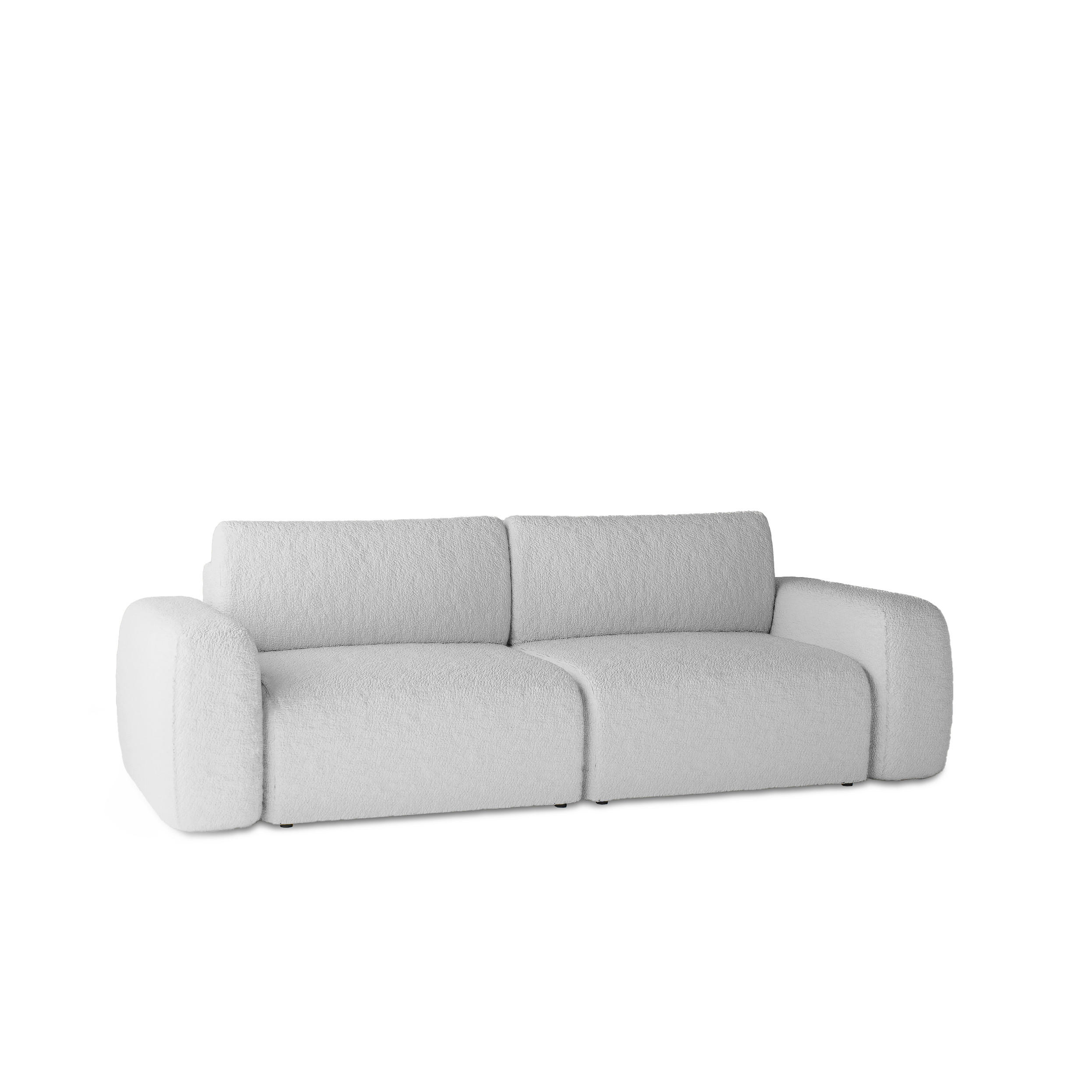 Fedve Schlafsofa Hellgrau 255x85x105 cm