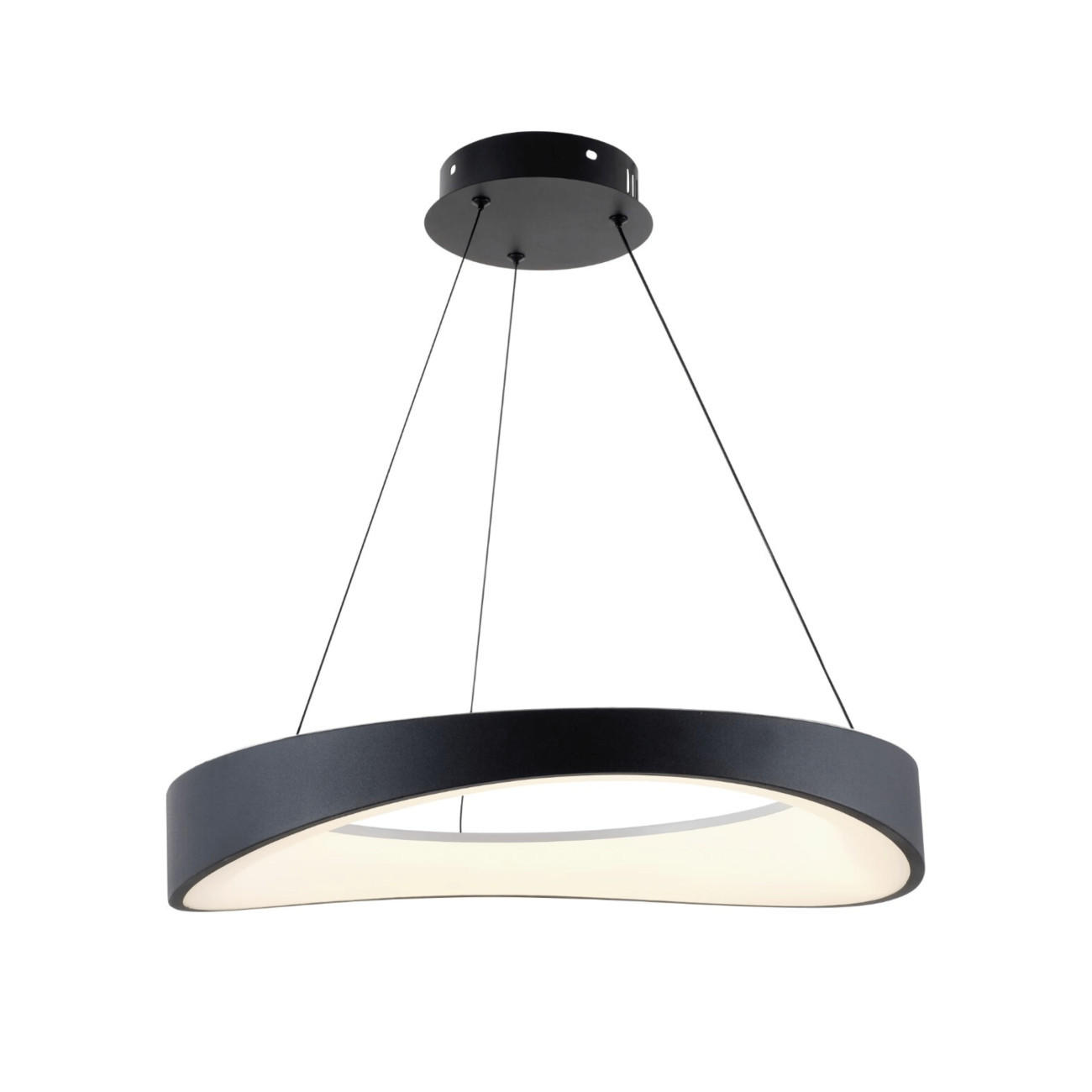 HÄNGELEUCHTE Belina, Schwarz, 6cm - Schwarz, Metall (6/52/6cm) - KOSILUM