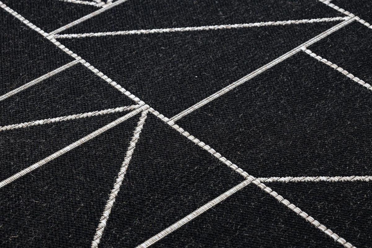 TEPPICH Floorlux 80/150 cm - Schwarz, Textil (80/150cm) - rugsX