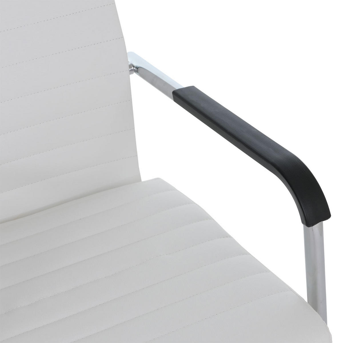BESUCHERSTUHL Weiß - Weiß, Kunststoff (56/87/59cm) - MCW