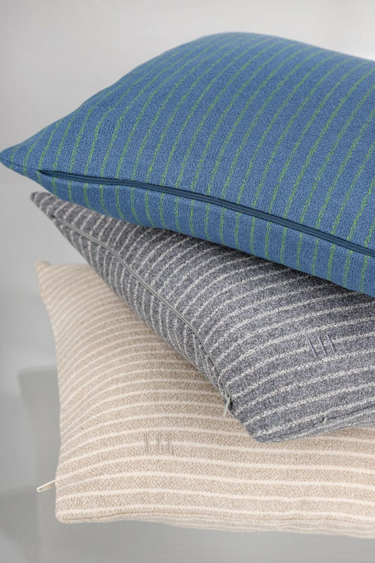 ZIERKISSENHÜLLE FUN STRIPE - Blau, Textil (38/38cm) - Esprit