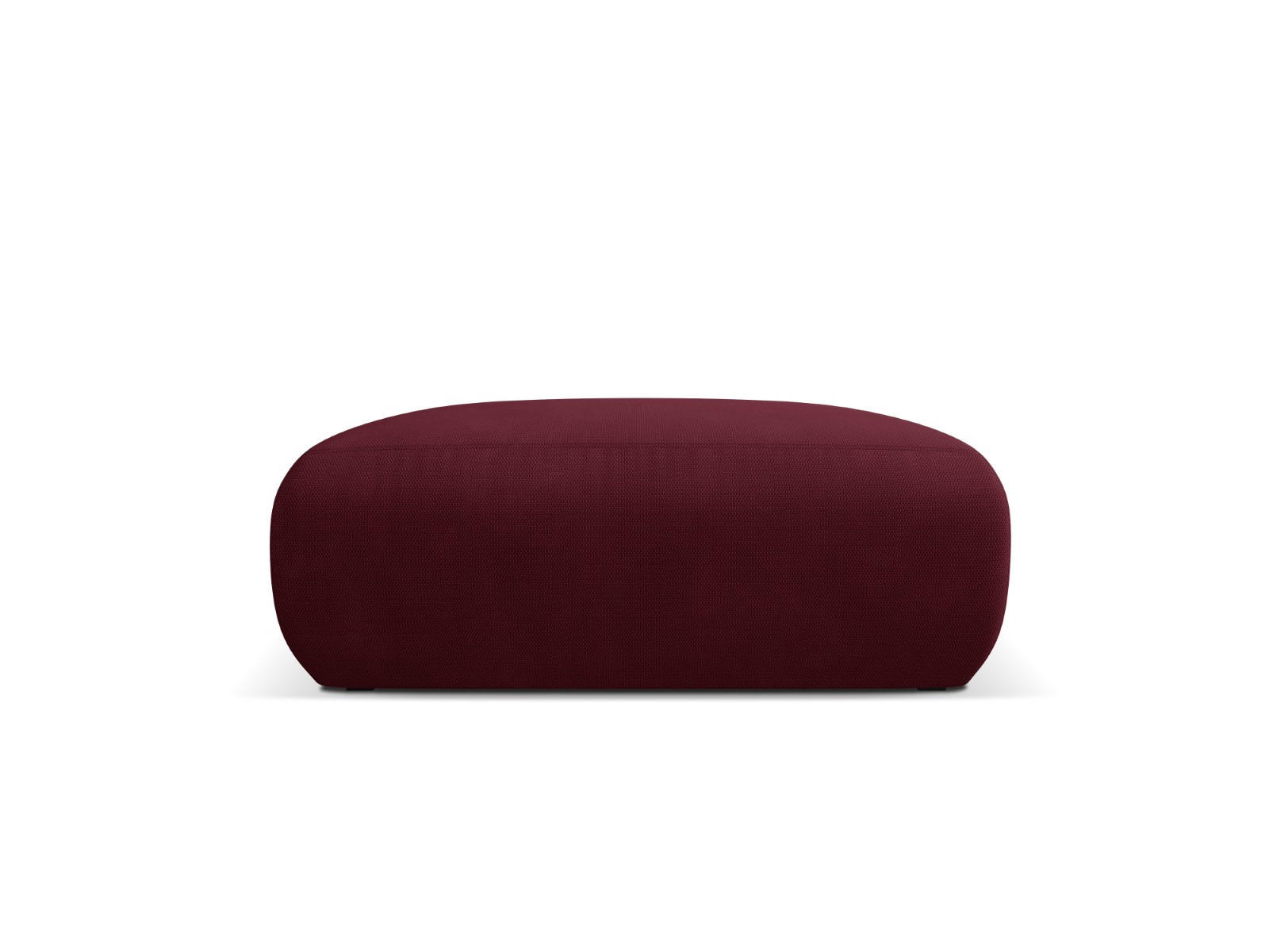 POUF Molino aus strukturiertem Stoff burgundfarben - Bordeaux, Textil (100/36/100cm) - Micadoni