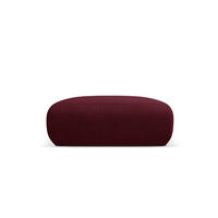 POUF Molino aus strukturiertem Stoff burgundfarben - Bordeaux, Textil (100/36/100cm) - Micadoni
