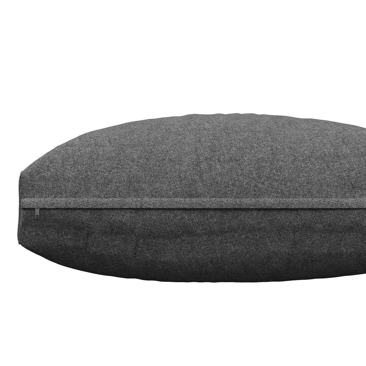 GARTEN-LOUNGE-SET mit Tisch 100/60/72 cm, verzinktes Metallgestell, Seilgeflecht und Kissen, Grau - Grau, Metall - Redom