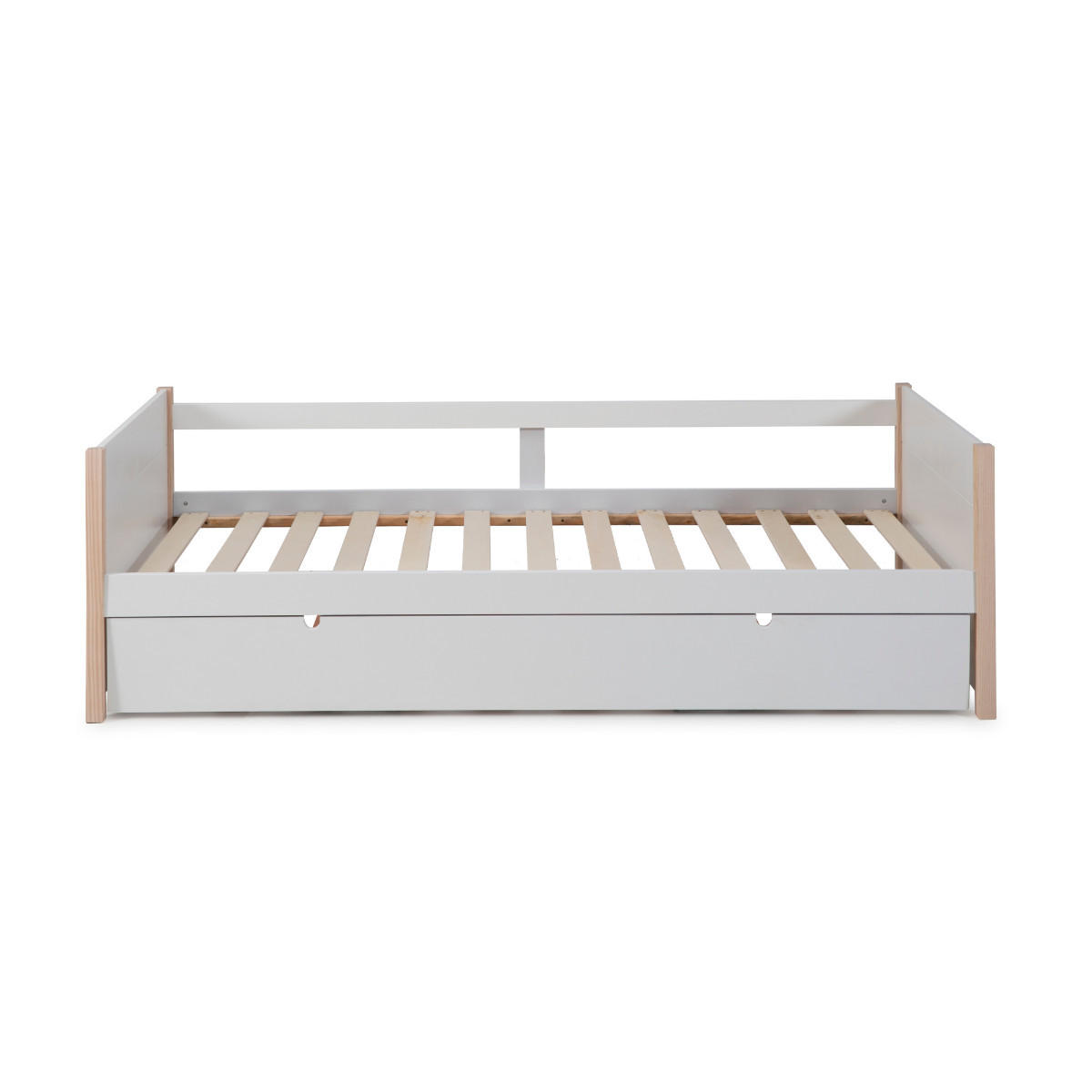 KINDERBETT Kiara Grau 200/98.5/62 cm - Grau, Holz (90/190cm) - Calicosy