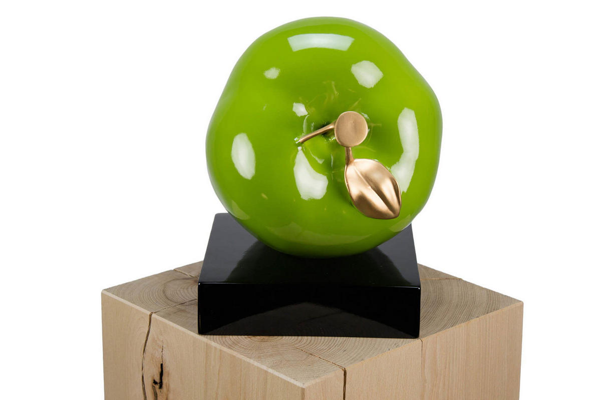 SKULPTUR Grün 31/32 cm - Grün, Stein (3/32/24cm) - KUNSTLOFT