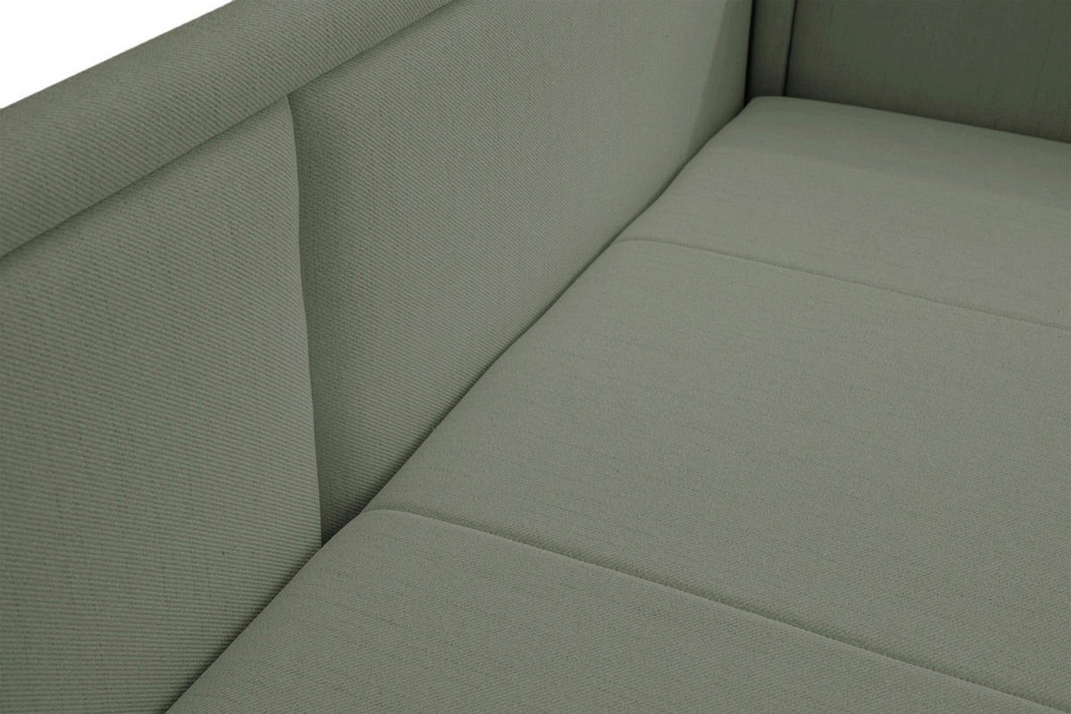 JUGENDBETT Caprili Salbeigrün ausziehbar für 2 Personen - Schwarz/Hellgrün, Holz/Textil (82/189cm) - Selsey