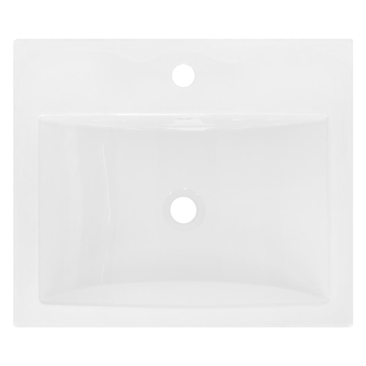 WASCHBECKEN - Weiß, Keramik (45/16/54.5cm) - ML-DESIGN