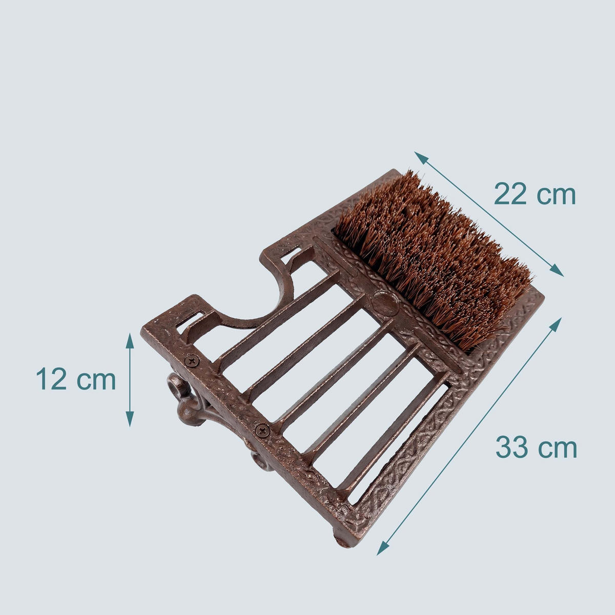 ŠKRABKA Hnědá litina - hnědá, kov (33/22cm) - Relaxdays