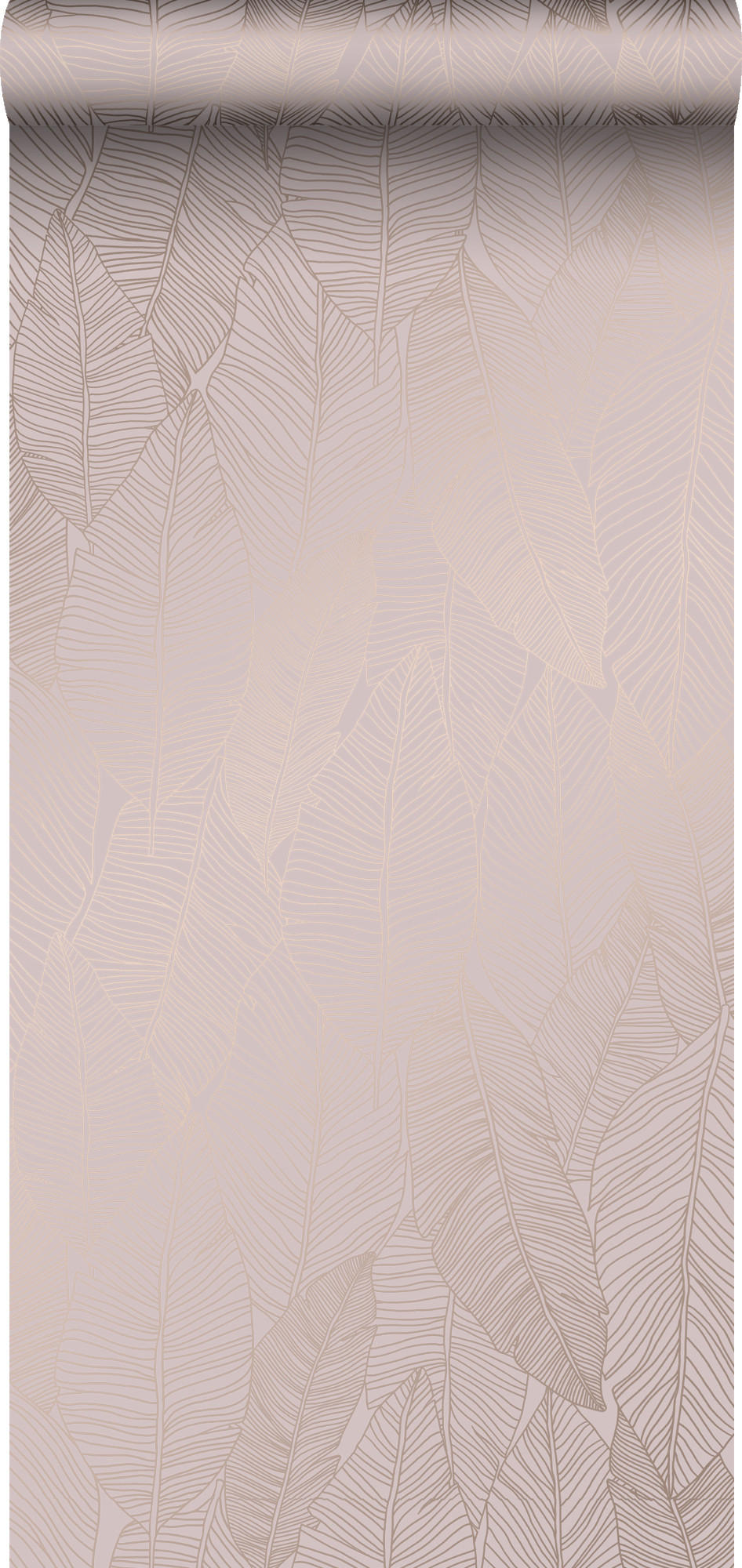 TAPETE Blätter 53 cm x 10.05 m - Pink, Papier (53/1000cm) - Origin Wallcoverings