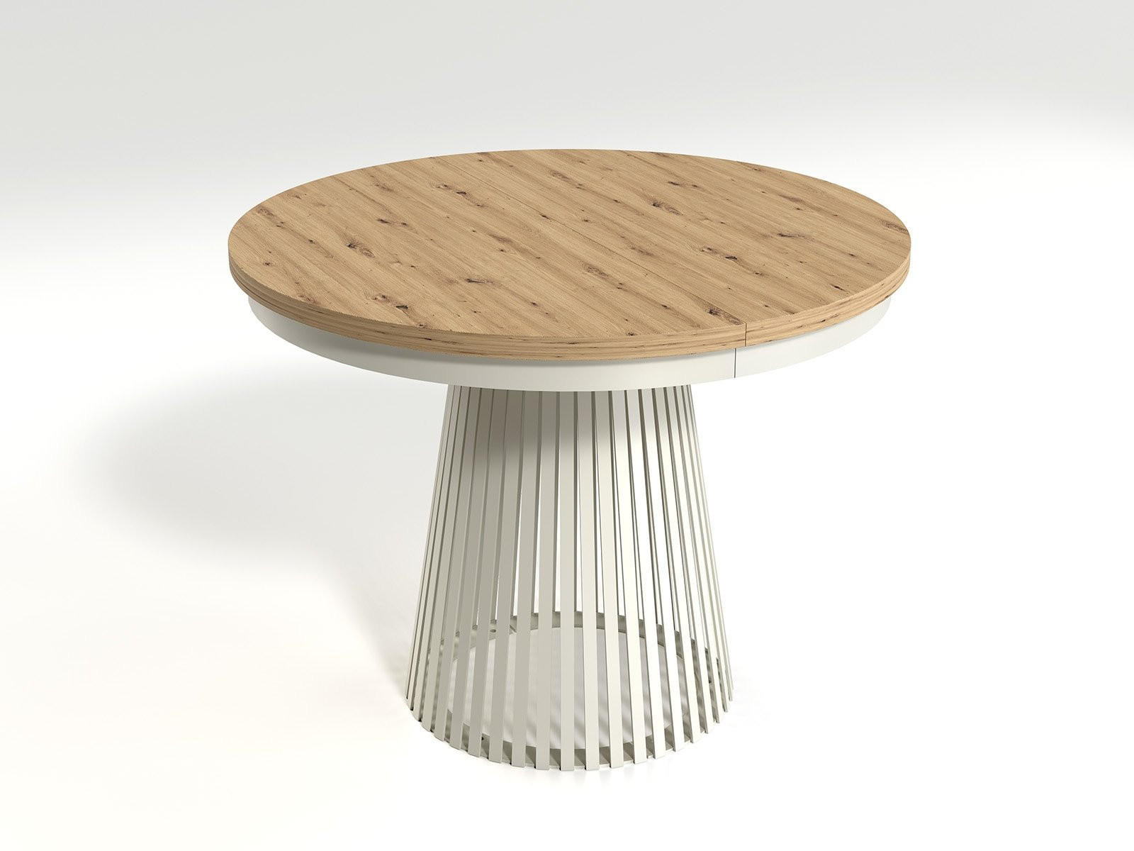 Masseno Esstisch Eiche Artisan, Kaschmir 100x76.6x100 cm