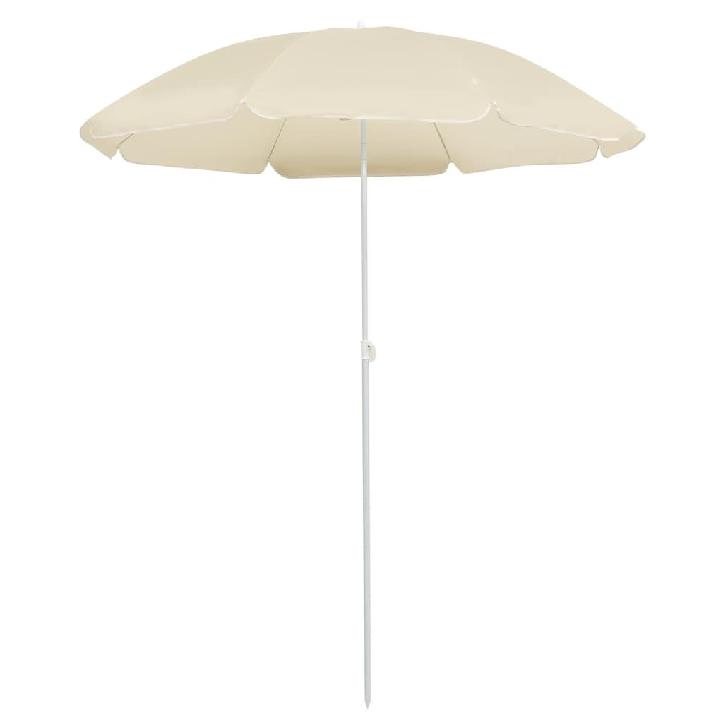 furnicato Sonnenschirm Beige 180x180 cm