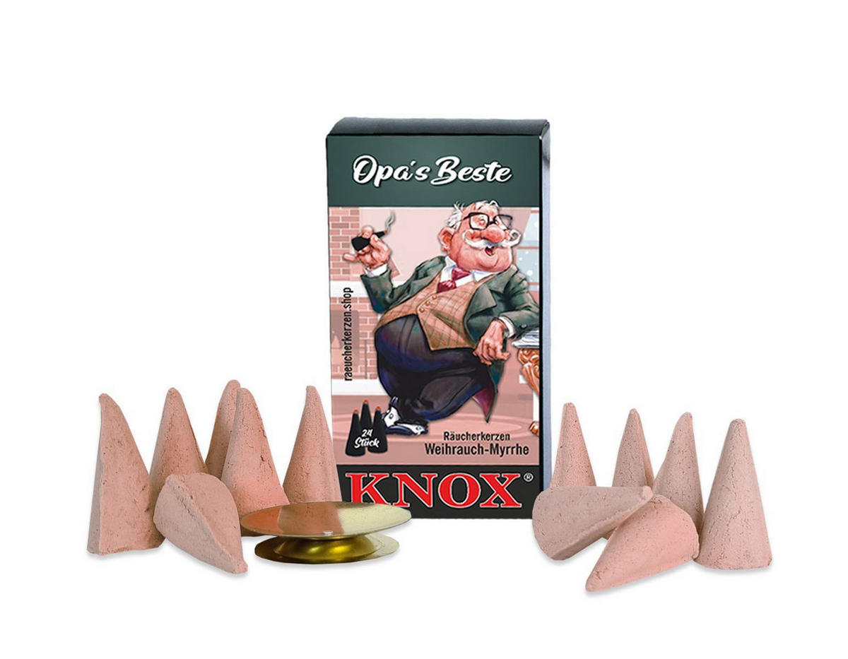 RÄUCHERKERZEN Sparset Zimt-Riesen, Glimmschale, Opas Beste Weihrauch - Multicolor, Metall (6.5/2.3/12.5cm)