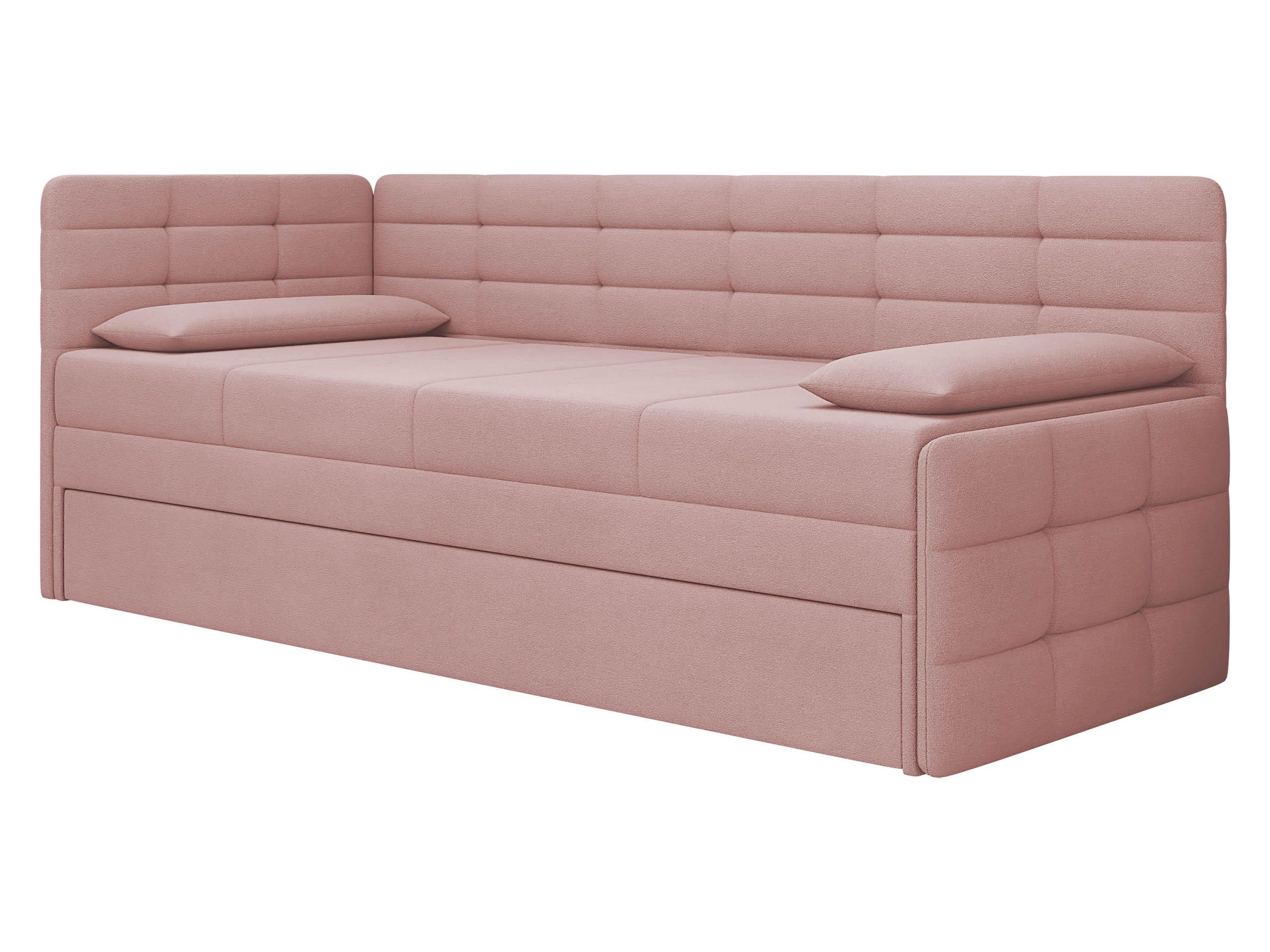 JUGENDBETT Sand - Schwarz/Rosa, Holz/Kunststoff (162/189cm) - MIRJAN24