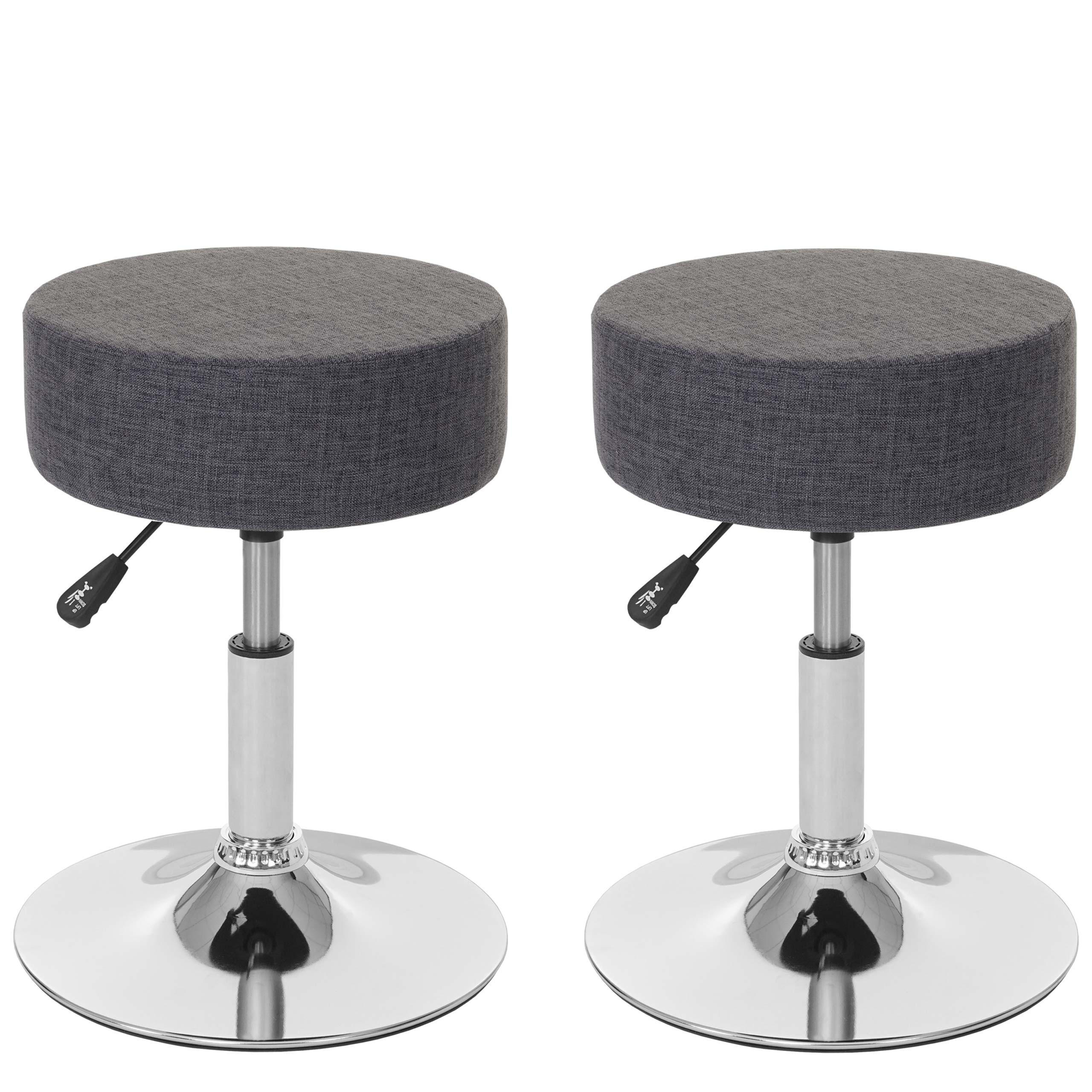 HOCKER Grau 2er-Set - Grau, Textil (35/55/35cm) - MCW