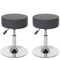 HOCKER Grau 2er-Set - Grau, Textil (35/55/35cm) - MCW