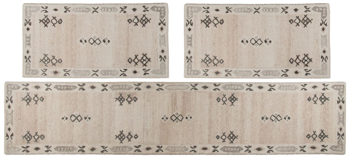 TUFTTEPPICH Royal Berber 70x620 cm - Beige, Textil (70/620cm) - THEKO