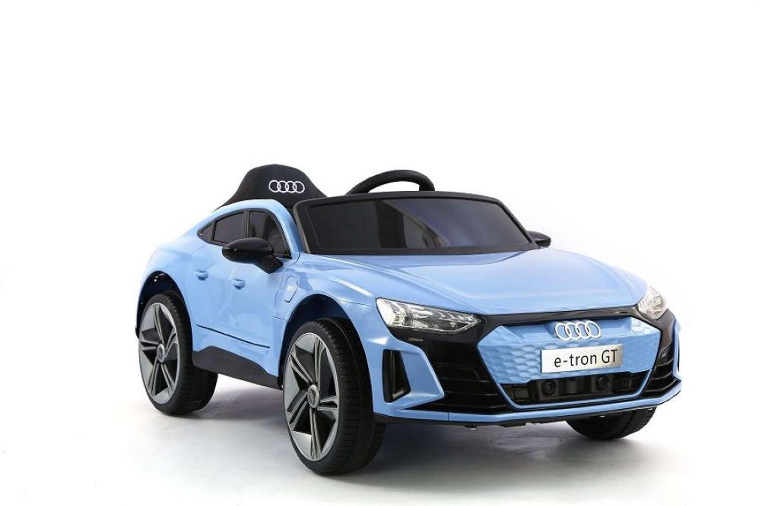 KINDER ELEKTROAUTO Audi E-Tron GT blau EVA-Reifen, Softstart, Stoßdämpfer, Fernbedienung, Musikfunktion - Blau, Kunststoff (115/56/40cm) - Es-Toys