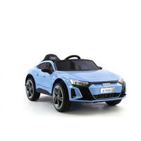 KINDER ELEKTROAUTO Audi E-Tron GT blau EVA-Reifen, Softstart, Stoßdämpfer, Fernbedienung, Musikfunktion - Blau, Kunststoff (115/56/40cm) - Es-Toys