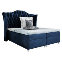 BOXBETT Colombo - Blau, Holz (180/200cm) - MIRJAN24