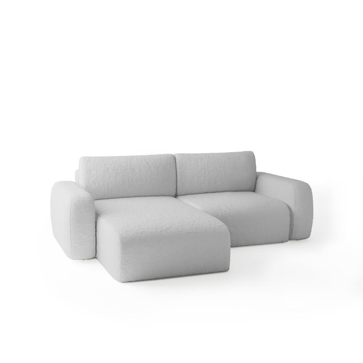 ECKSOFA Varde mini Universelle Silber (Anthology 15) - Grau, Textil (148/257cm) - Fedve