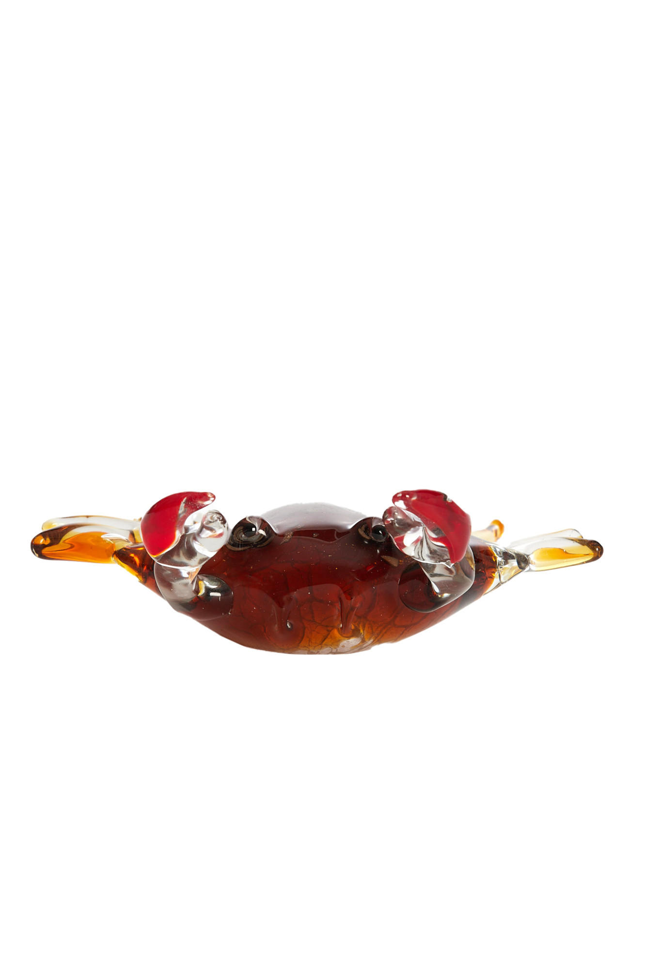 ORNAMENT Krabbe Braun 20/5/6 cm - Braun, Glas (5/6/20cm) - Light & Living