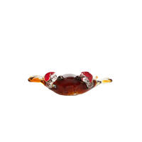 ORNAMENT Krabbe Braun 20/5/6 cm - Braun, Glas (5/6/20cm) - Light & Living