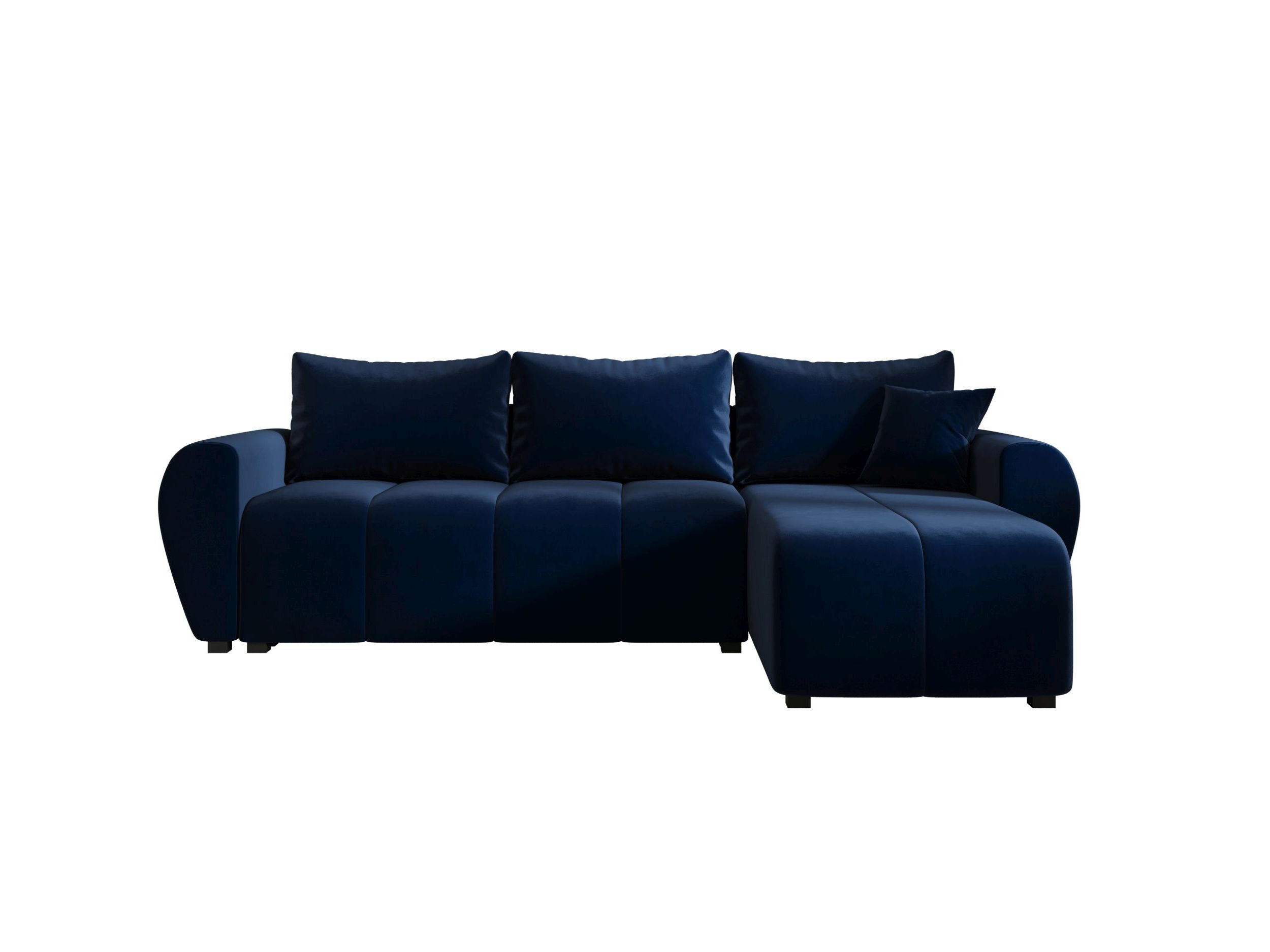 ECKSOFA MOLISA L Itaka 11 Rechts mit Schlaffunktion - Dunkelblau, Textil (245/145cm) - Bedante
