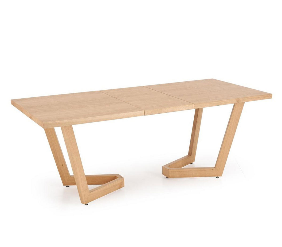ESSTISCH Massive Eiche Natur 250 / 90 / 77cm - Eichefarben, Holz/Holzwerkstoff (90/250/77cm) - Feldmann-Wohnen