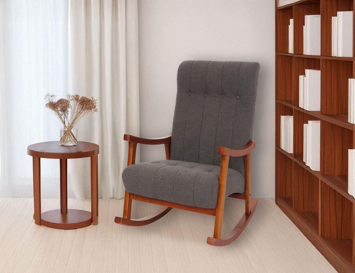 SCHAUKELSTUHL Anthrazit - Anthrazit, Textil (64/97/85cm) - MCW