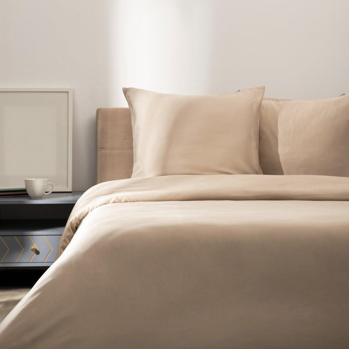 BETTWÄSCHE Defla beige 140/200 cm - Beige, Textil (140/200cm) - Homla