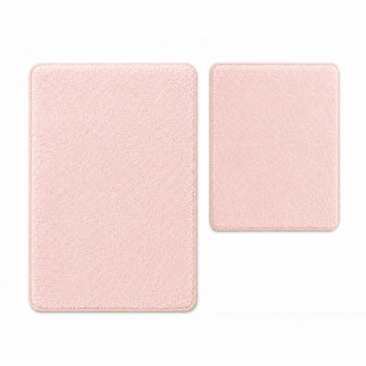 BADEMATTE Set 2tlg UNI ROSA - Hellrosa, Textil (60/100cm) - ROLFNERS