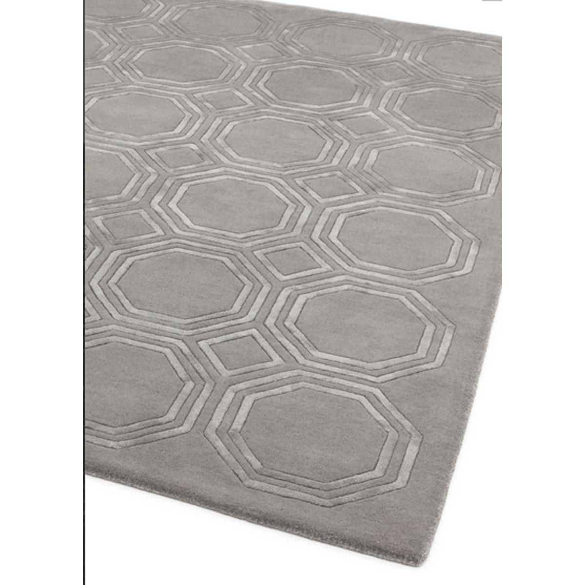 TEPPICH Moderner, handgewebter für Wohn- und Schlafzimmer NAVEL Grau 120 x 170 cm - Grau, Naturmaterialien (120/170cm) - Novatrend
