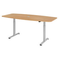 KONFERENZTISCH elektrisch XMST22 103/220/74 cm in Eichefarben - Eichefarben, Holzwerkstoff (103/220/74cm) - bümö