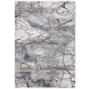 TEPPICH Graphit Modern Abstrakt, Glamour, Marmor - Kurzflor Rechteckig Stilvoller - Grau - 80 x 150 cm - Grau, Textil (80/150cm) - Mazovia