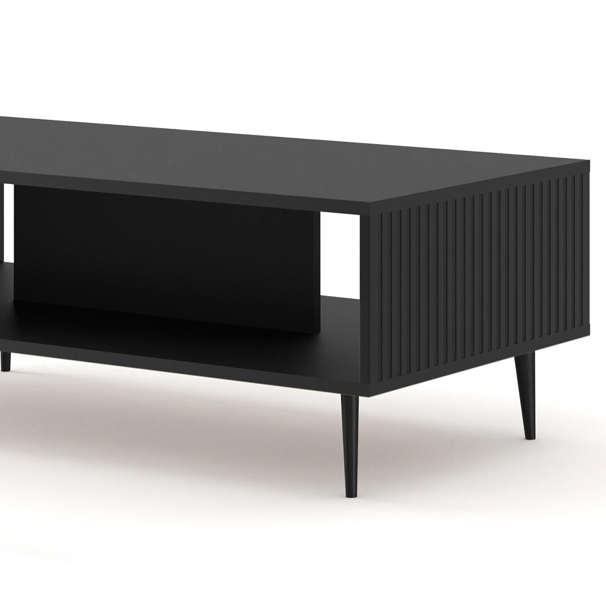 KONFERENČNÍ STOLEK Philaé Černá - černá, kompozitní dřevo (60/90/43cm) - Petits-meubles