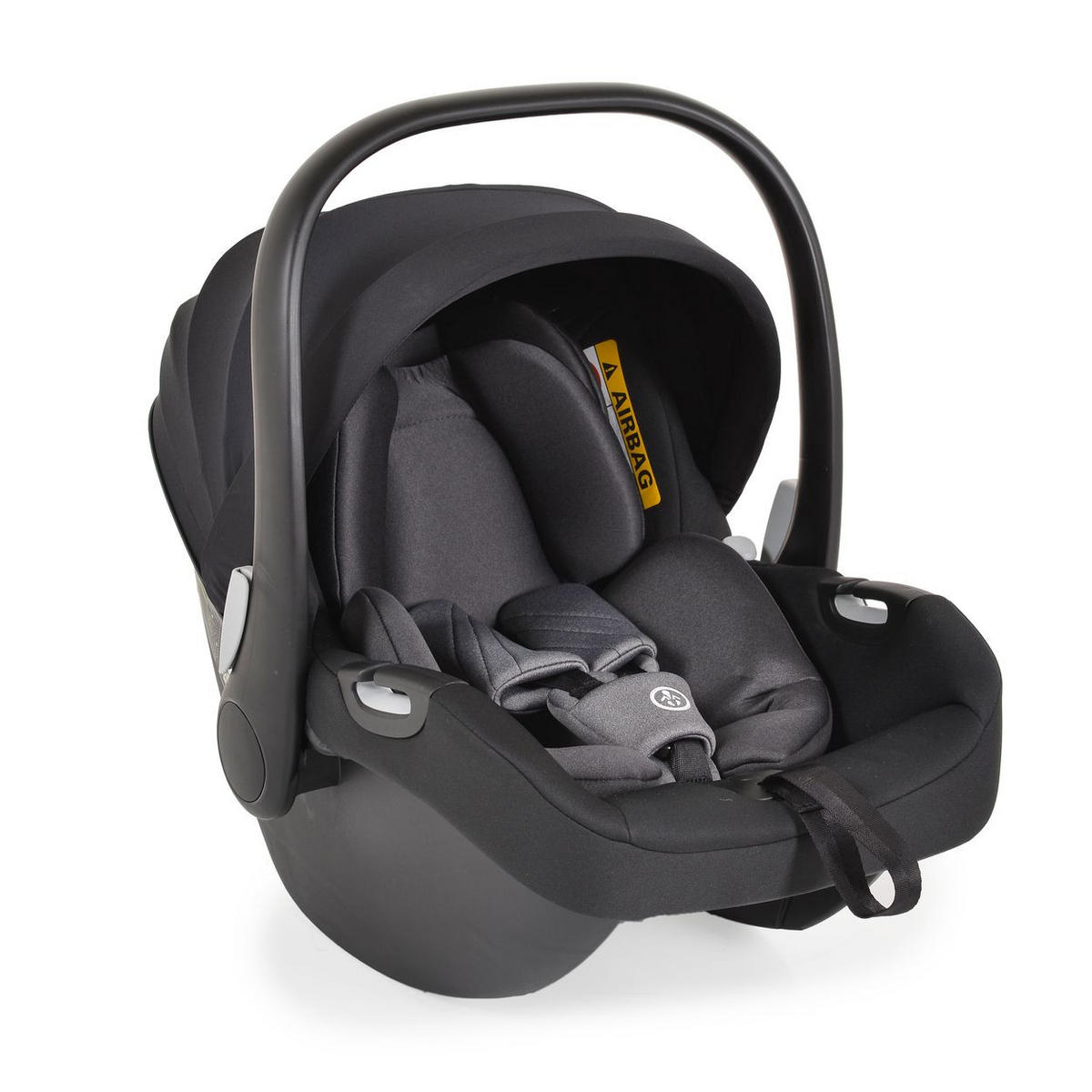 BABYSCHALE i-Size (40 - 83 cm) schwarz Gruppe 0+ Gurt, verstellbare Kopfstütze - Schwarz, Kunststoff (43/68/56cm) - Cangaroo