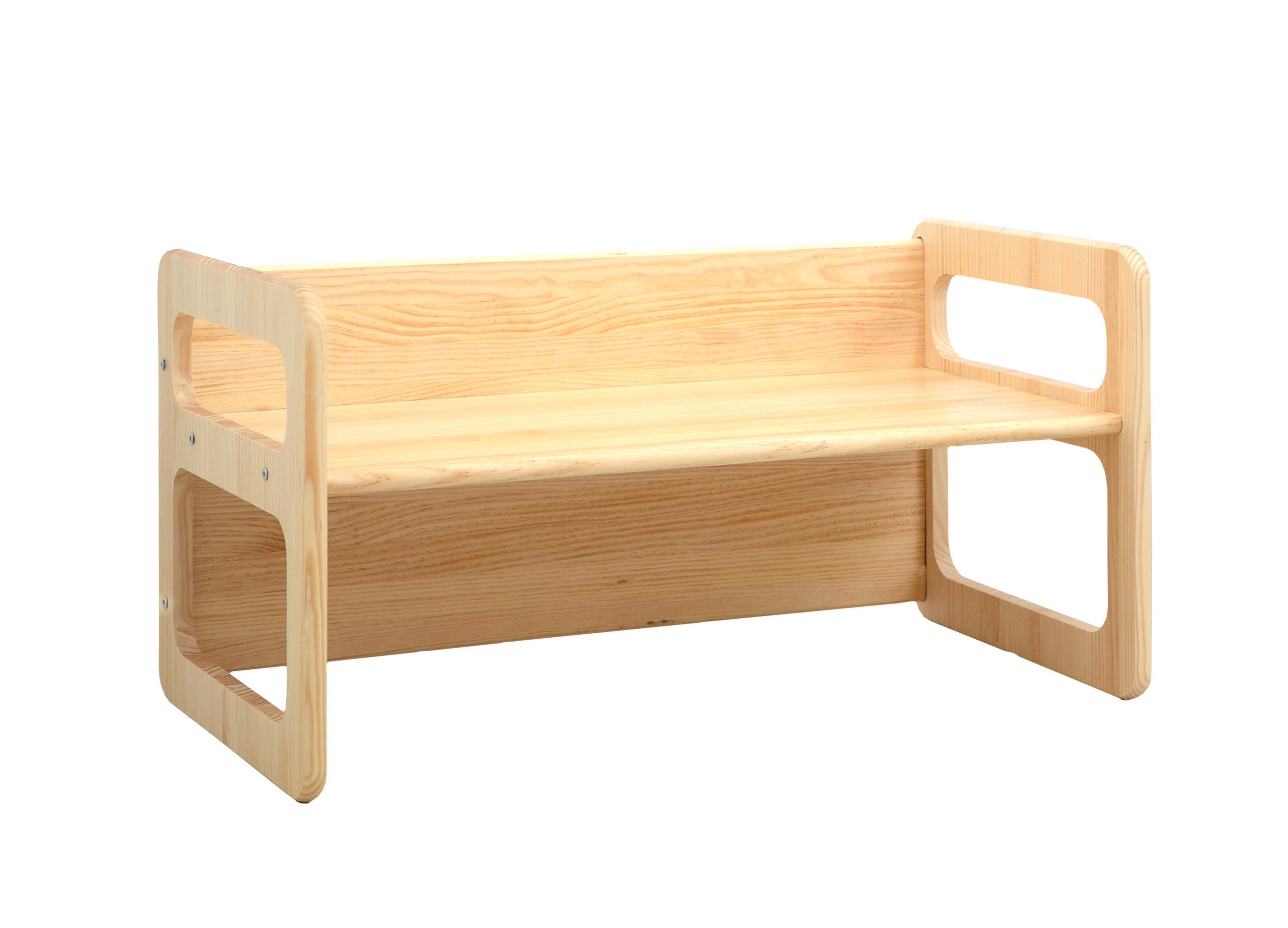 MONTESSORI-BANK aus massivem Kiefernholz in Naturholzfarbe - Beige, Holz (75/39/39cm) - RNT By Really Nice Things