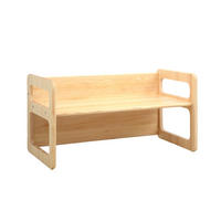 MONTESSORI-BANK aus massivem Kiefernholz in Naturholzfarbe - Beige, Holz (75/39/39cm) - RNT By Really Nice Things