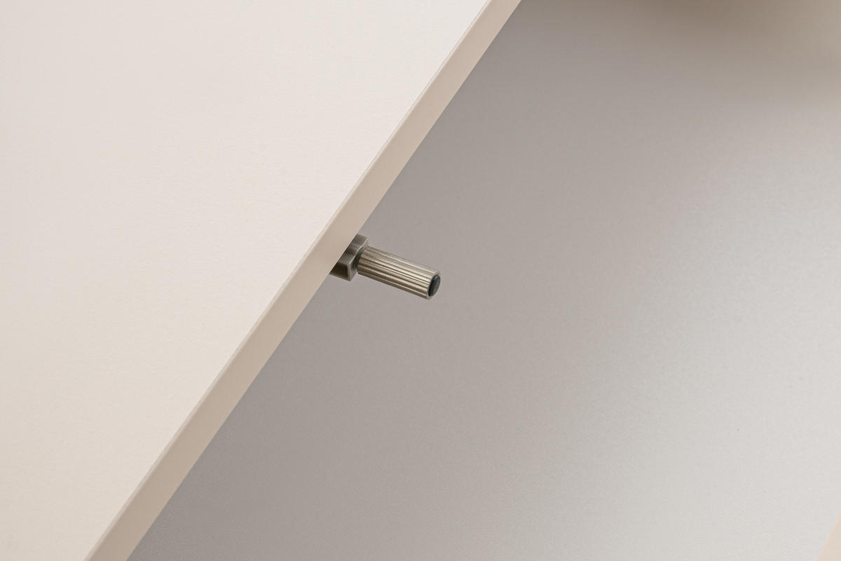 SCHMINKTISCH GENEVE 137/83/37 cm in Sandbeige - Beige, Holzwerkstoff (37/137/83cm) - Deine Möbel 24