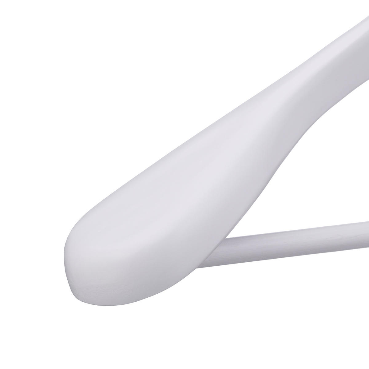 5XVEŠIAKY na oblek - biela, kov/drevo (44.5/24/5.5cm) - Relaxdays