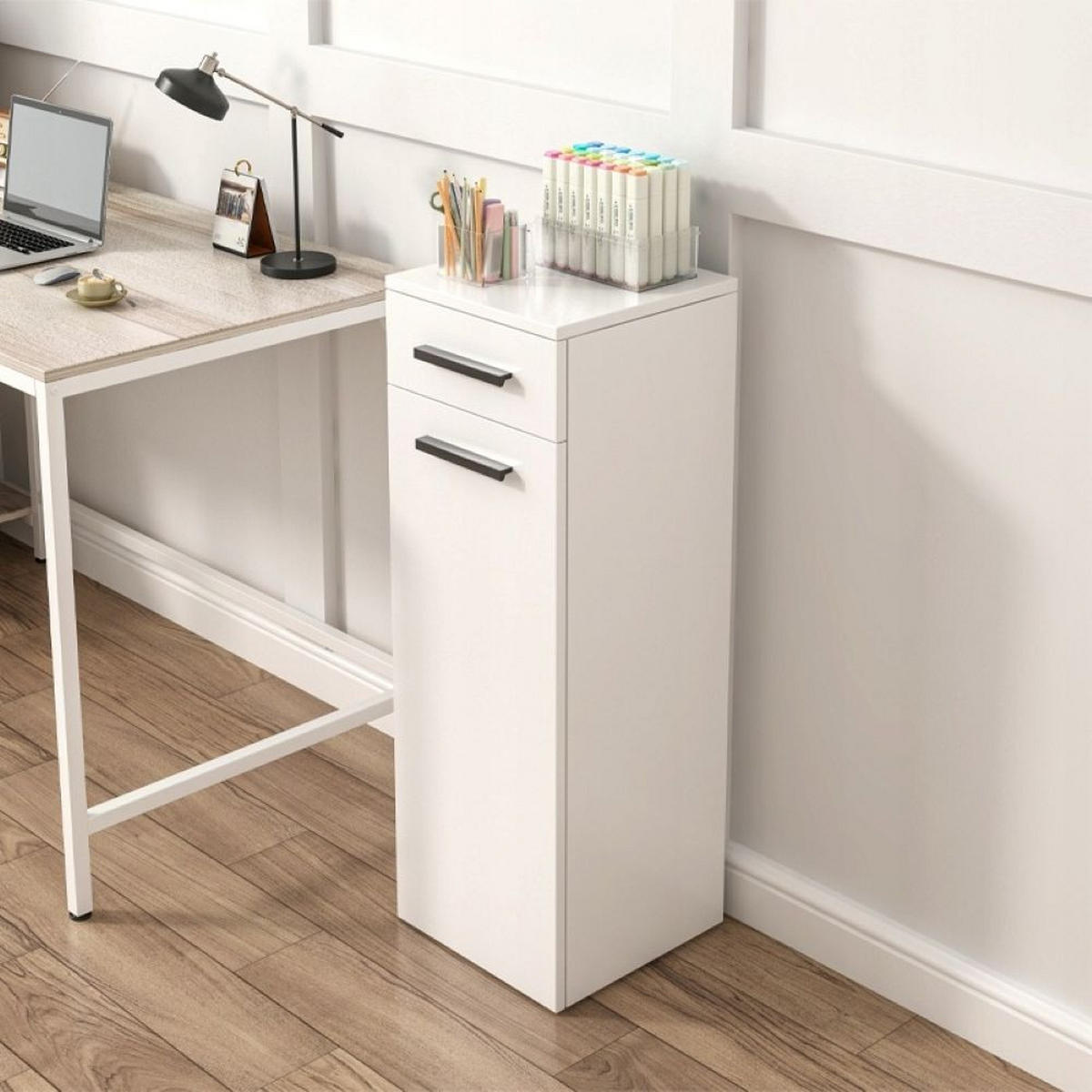 BÜCHERREGAL, weiß 30/30/85 cm - Weiß, Holzwerkstoff (30/85/30cm)