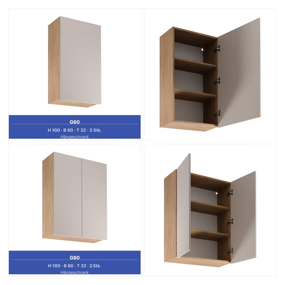 WINKELKÜCHE 385 x 285 cm - Sorento KS11-M385 - in Beige / Sonoma Eiche - Beige/Schwarz, Holz/Metall (670/247/58cm)