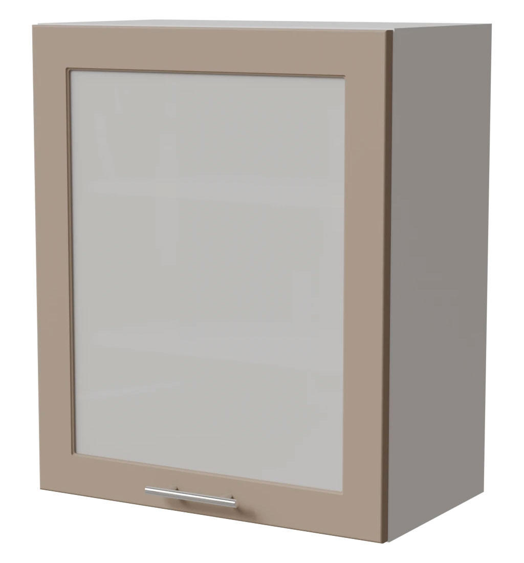 KÜCHENHÄNGESCHRANK Brerra W2S/60 Weiß / RAL 1019 graubeige Matt 60 / 32,5 / 72cm - Graubraun/Weiß, Holz/Holzwerkstoff (60/72/32.5cm) - Feldmann-Wohnen