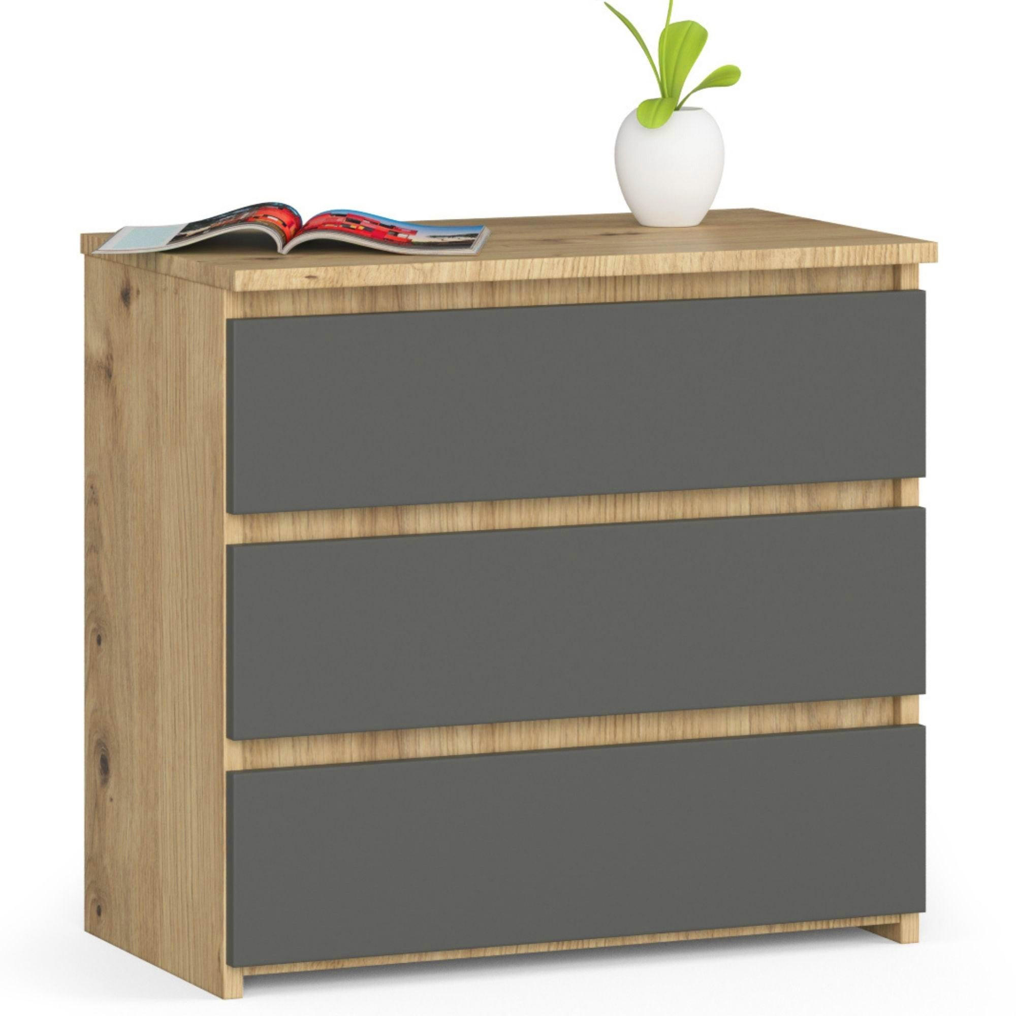Raumhirsch Furniture Kommode Eiche Artisan 60x57x35 cm