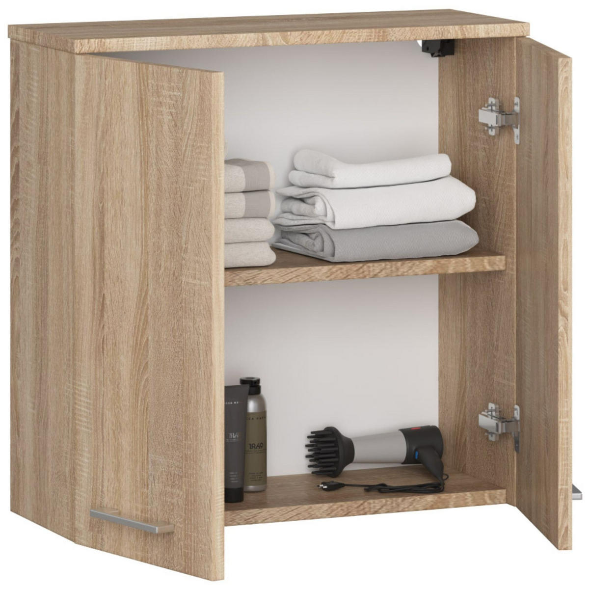 BADKOMMODE Eiche Sonoma 60/60/22,5 - Sonoma Eiche, Holzwerkstoff (60/60/23cm) - RAUMHIRSCH FURNITURE