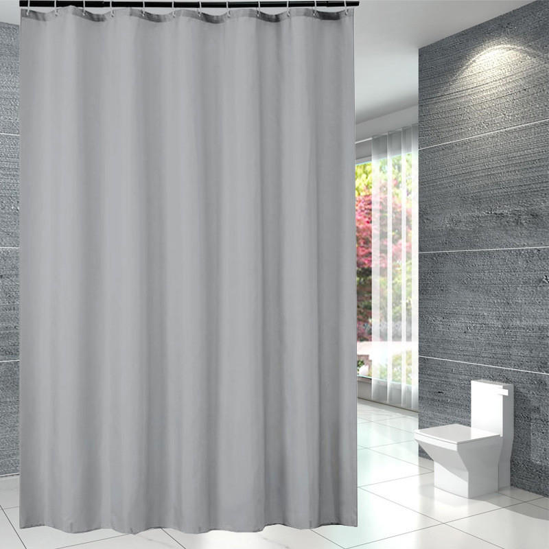 DUSCHVORHANG Polyester schimmelresistent waschbar wasserdicht antibakteriell leicht zu reinigen für Badewanne - Weiß, Textil (100/180cm) - MCBOSON